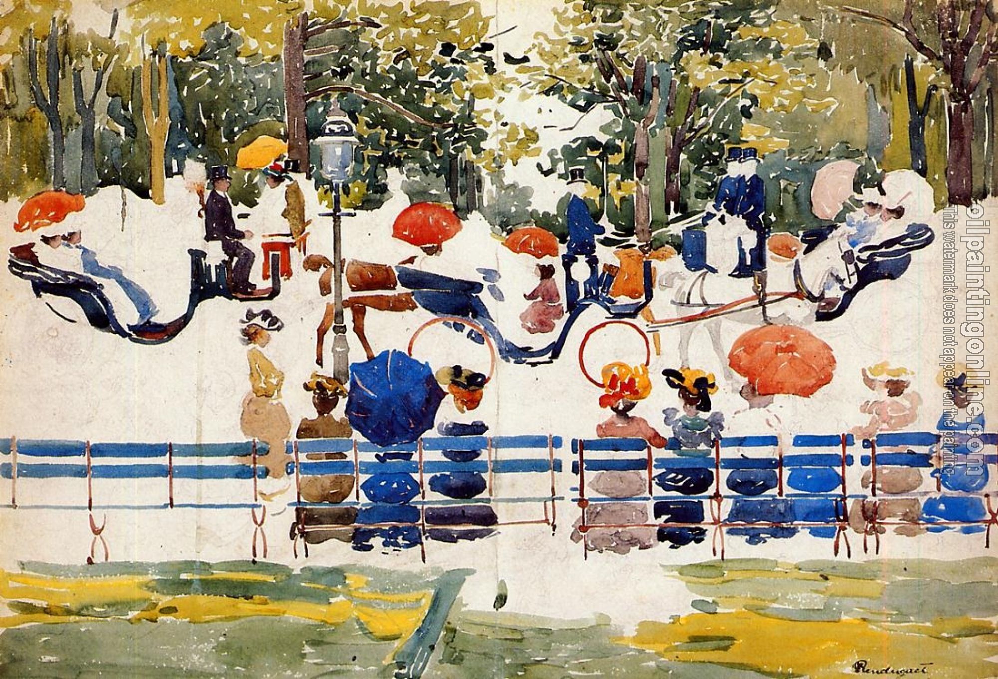 Prendergast, Maurice Brazil - Central Park